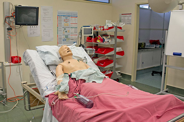 Simulation dummy at Awhina Health Campus